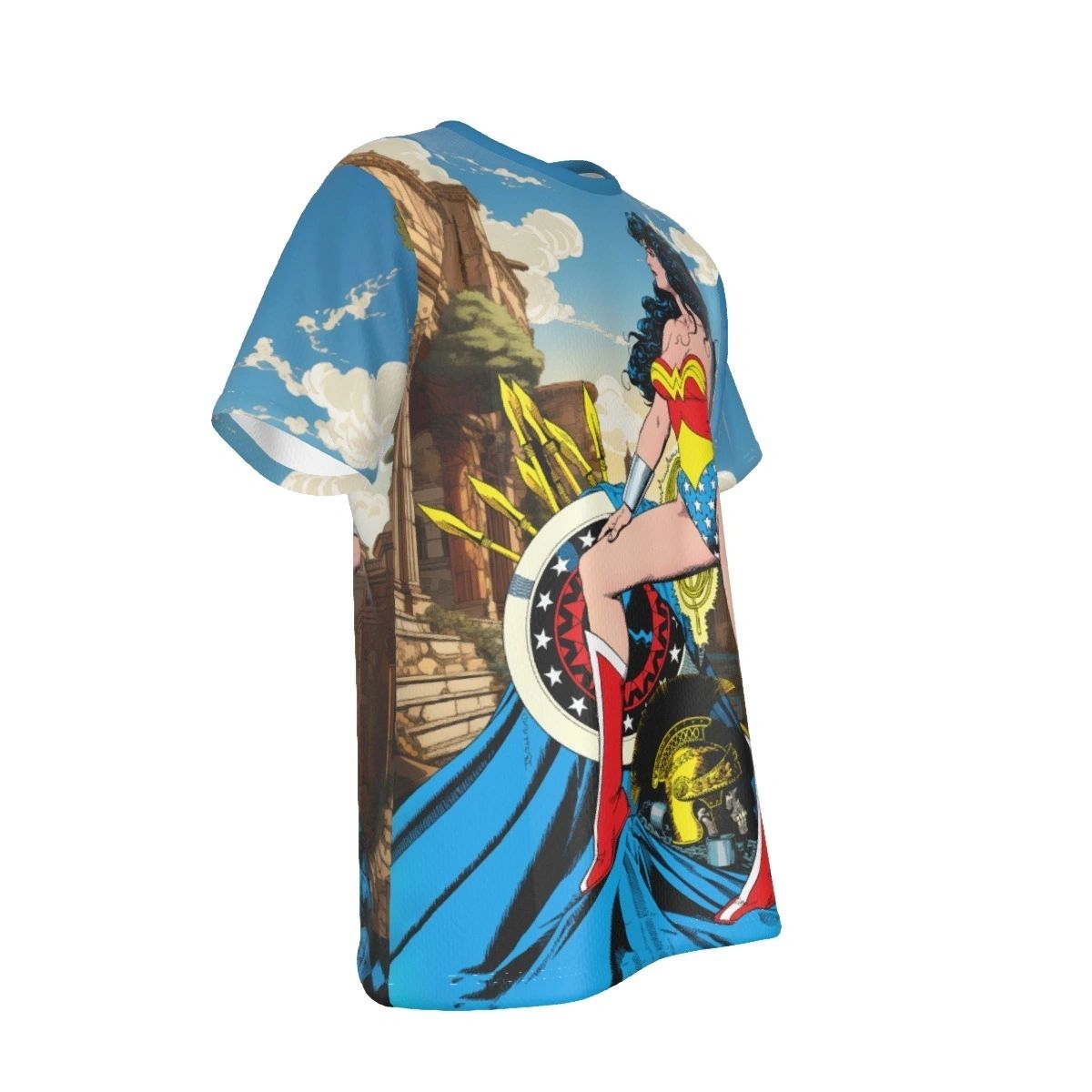 WONDER WOMAN ALL-OVER PRINT SHIRT AND TANK TOP
