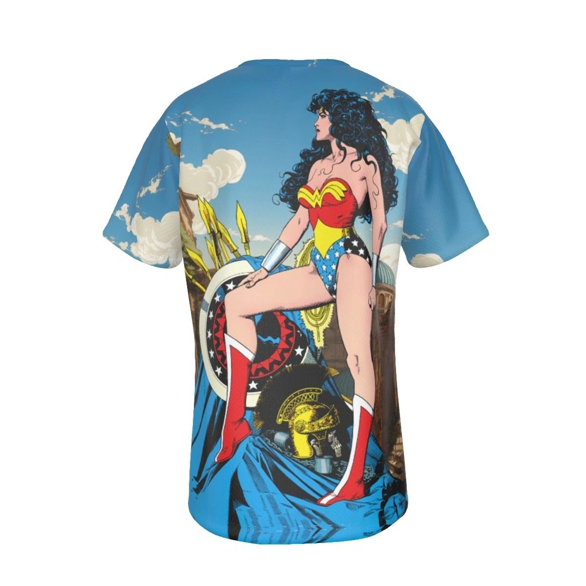 WONDER WOMAN ALL-OVER PRINT SHIRT AND TANK TOP