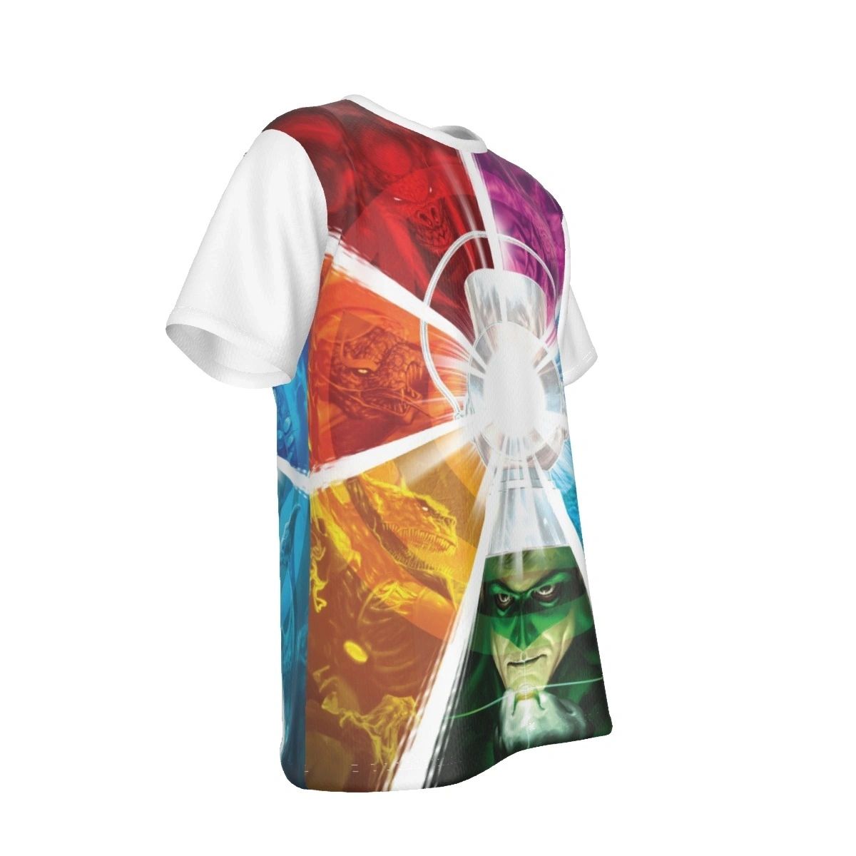 WHITE LANTERN RAINBOW CORPS ALL OVER PRINT TSHIRT