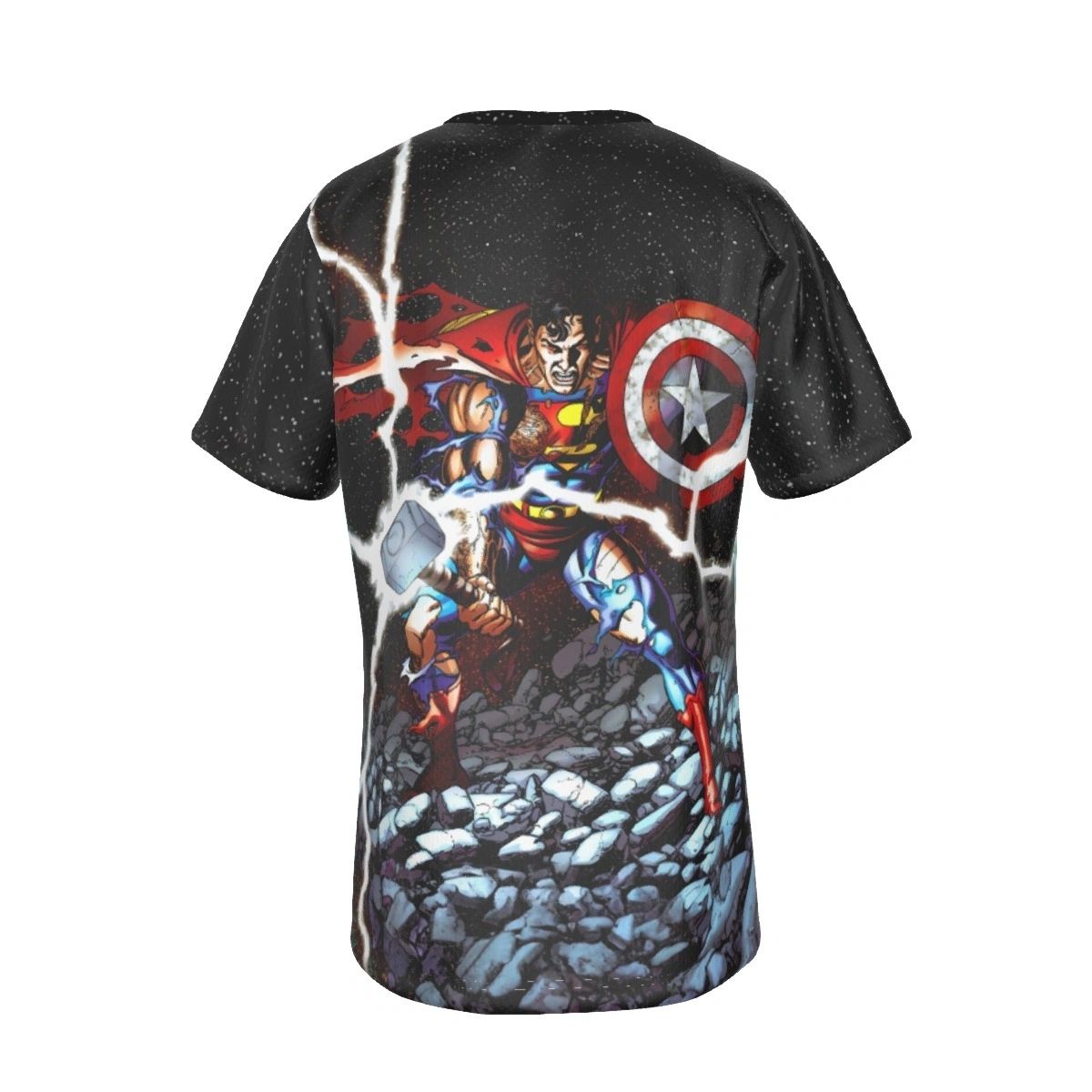 CAPTAIN SUPERTHOR MARVEL DC CROSSOVER ALL OVER PRINT SHIRT AND TANK - secret sale