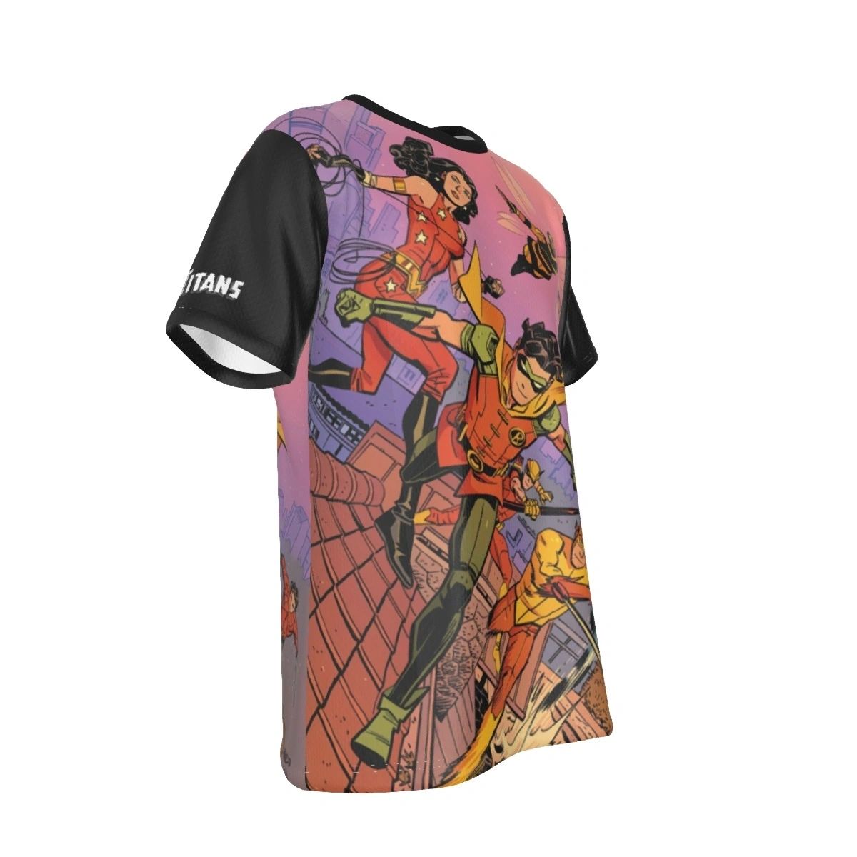 BUMBLEBEE WITH THE TEEN TITANS ALL-OVER PRINT SHIRT