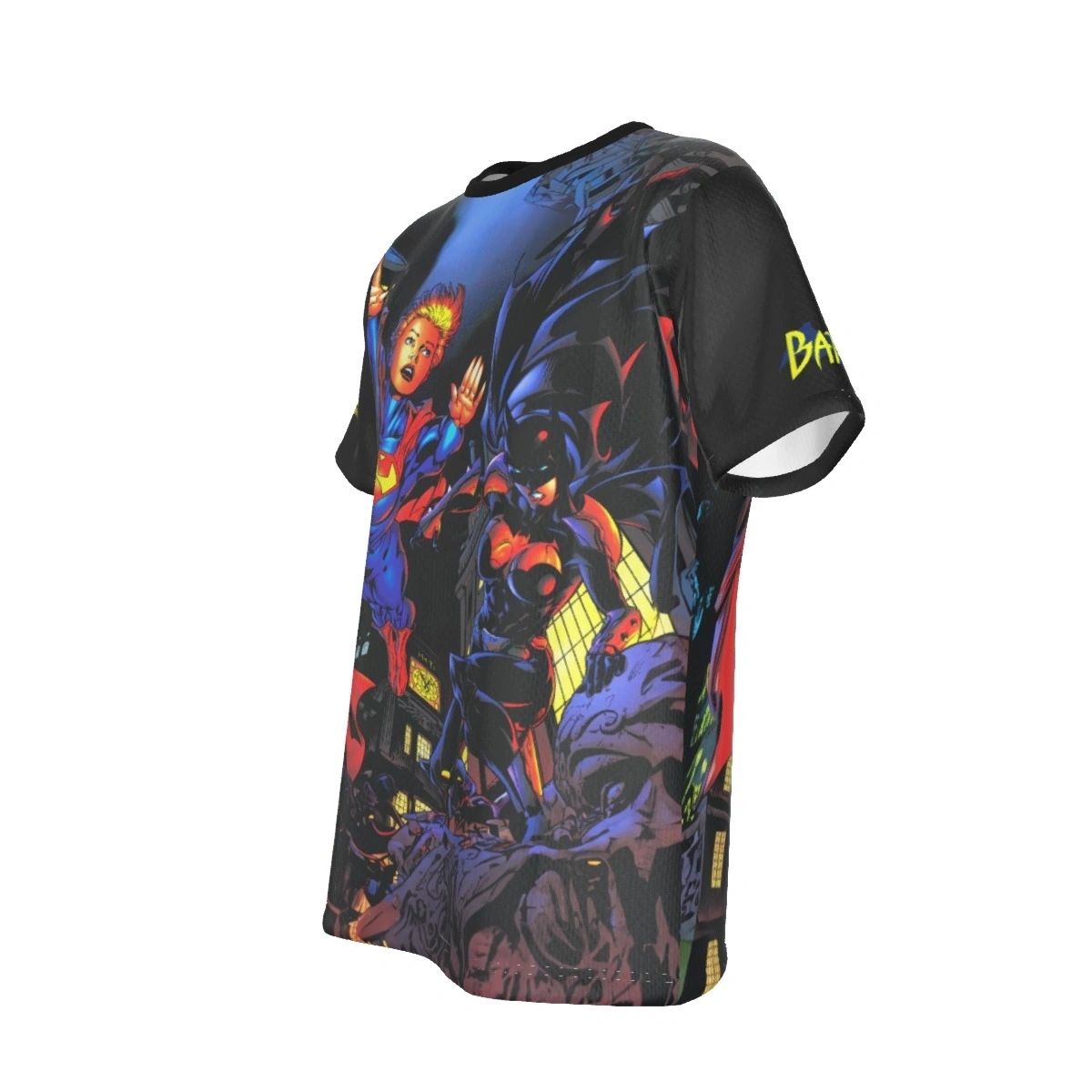 SUPERGIRL BATGIRL ELSEWORLD ALL-OVER PRINT SHIRT AND TANK TOP