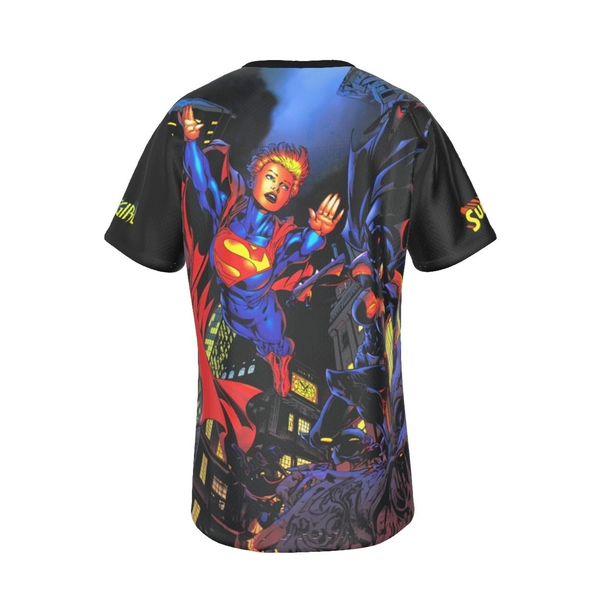 SUPERGIRL BATGIRL ELSEWORLD ALL-OVER PRINT SHIRT AND TANK TOP