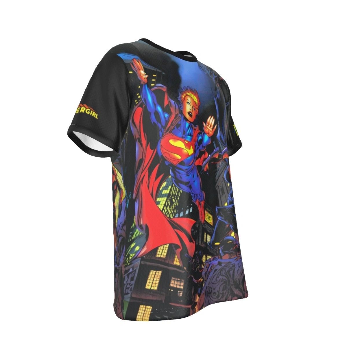 SUPERGIRL BATGIRL ELSEWORLD ALL-OVER PRINT SHIRT AND TANK TOP