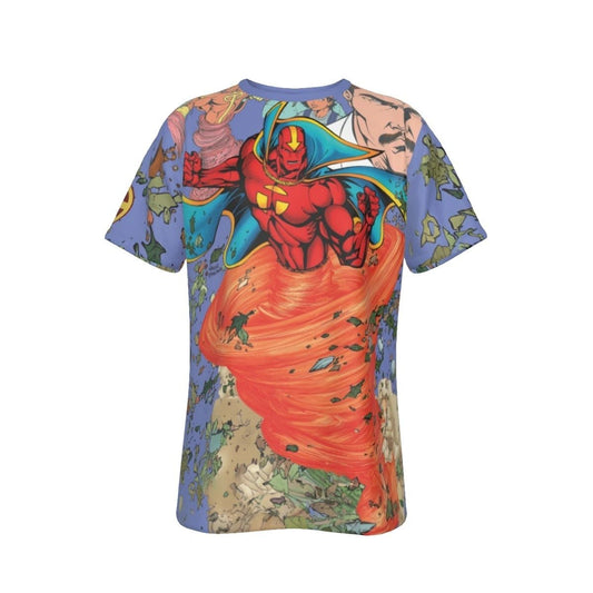 RED TORNADO ALL-OVER PRINT SHIRT AND TANK TOP