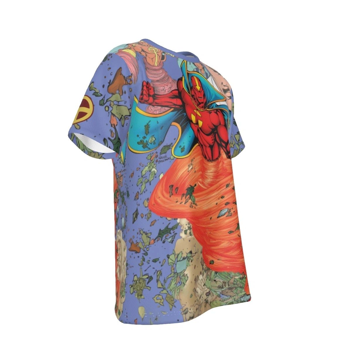 RED TORNADO ALL-OVER PRINT SHIRT AND TANK TOP