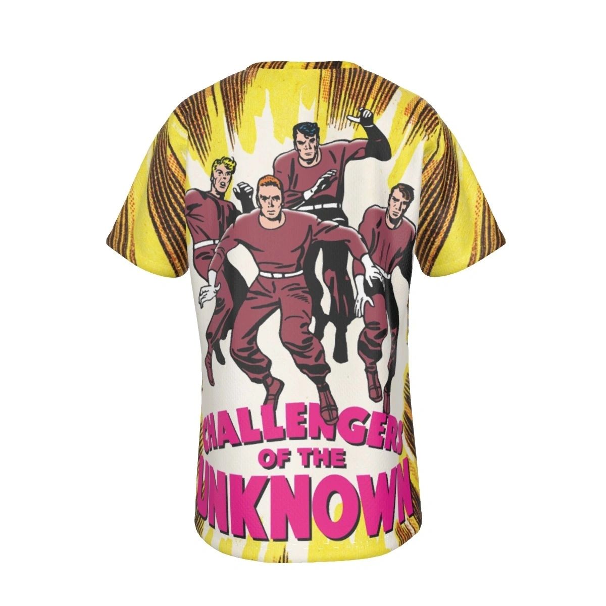 CHALLENGERS OF THE UNKNOWN ALL-OVER PRINT SHIRT AND TANK TOP