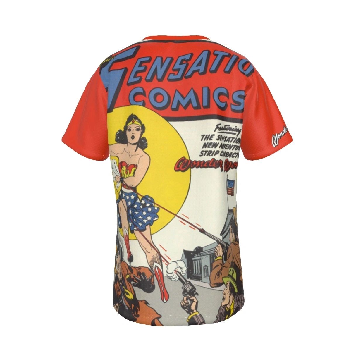 SENSATION COVER WONDER WOMAN ALL-OVER PRINT SHIRT AND TANK TOP