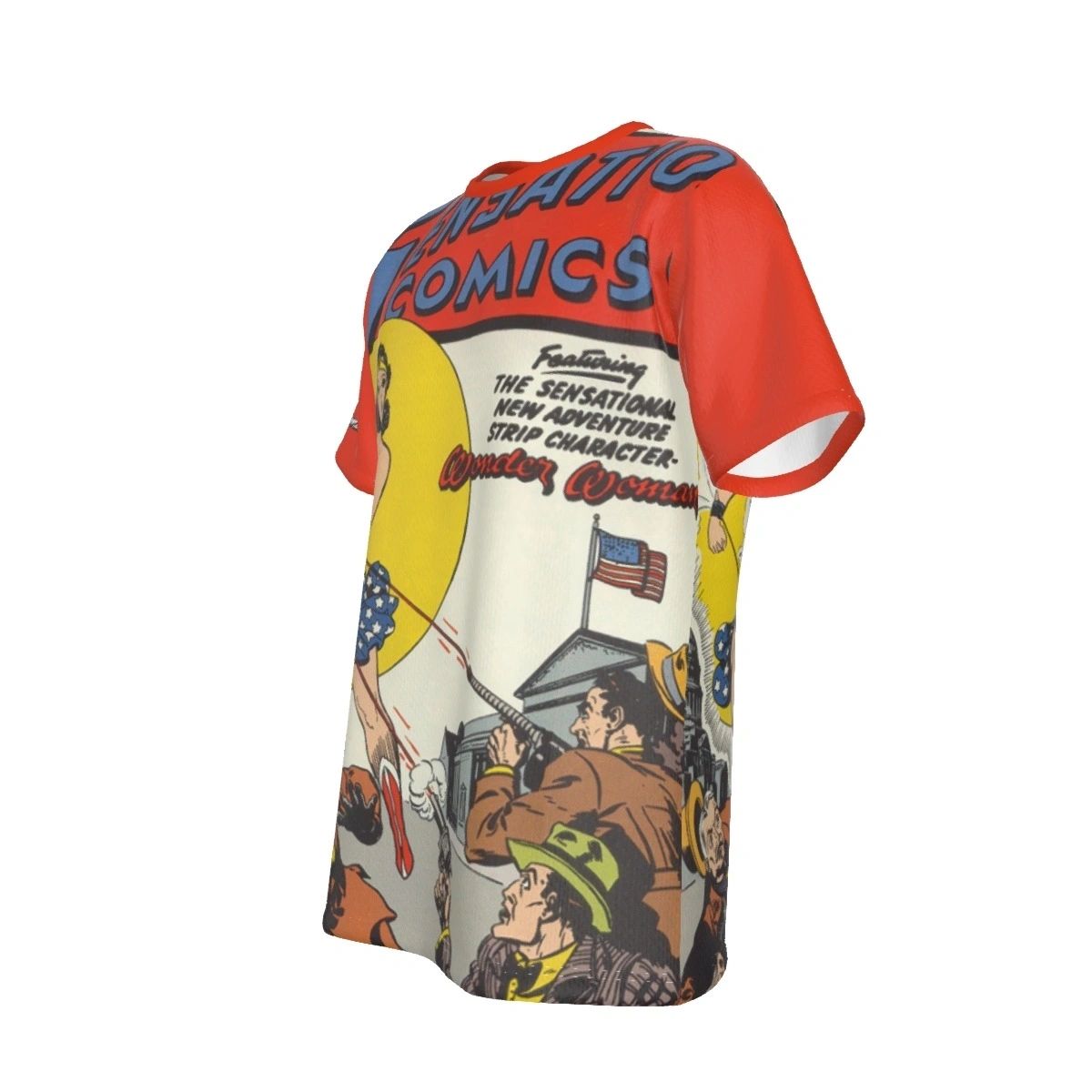 SENSATION COVER WONDER WOMAN ALL-OVER PRINT SHIRT AND TANK TOP