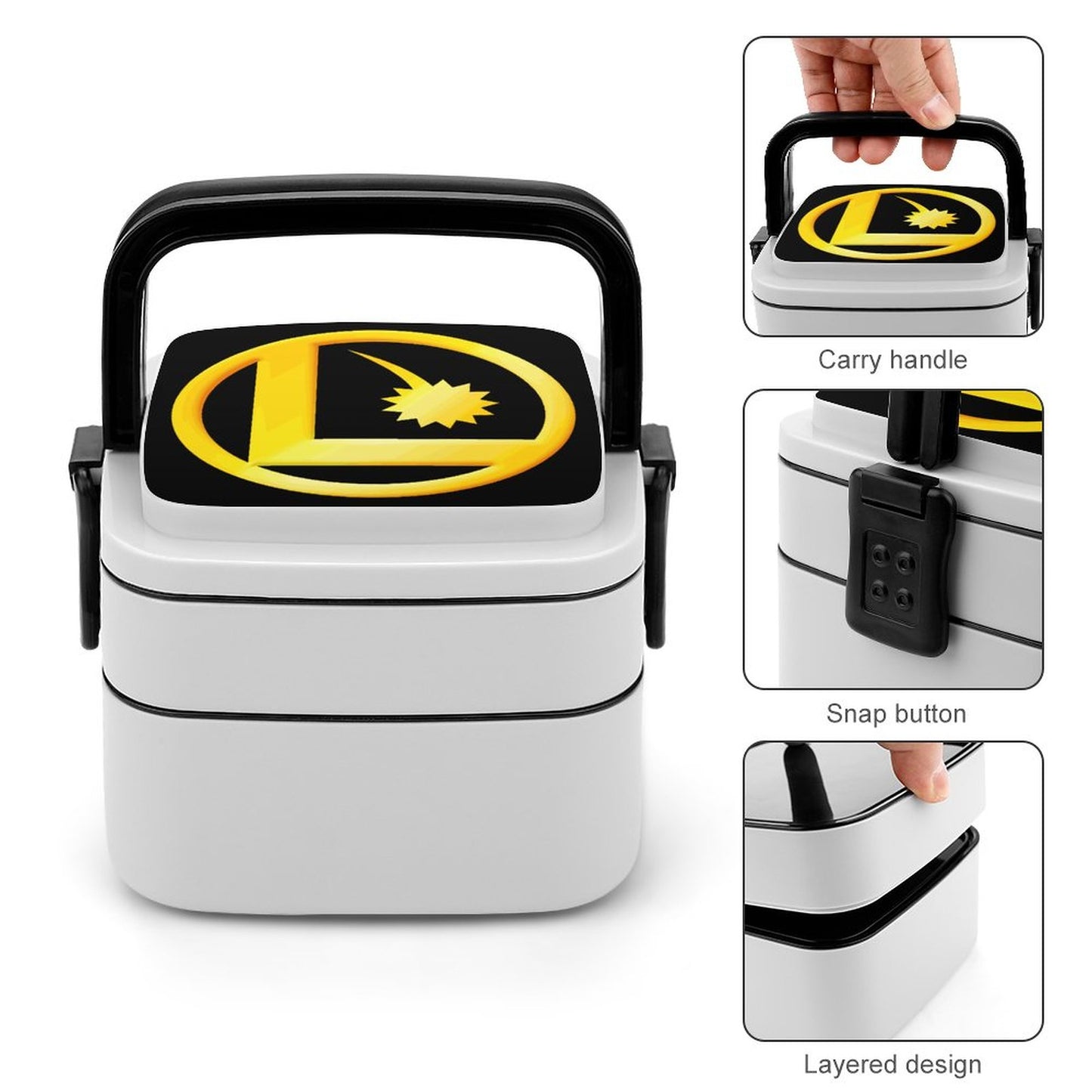 LEGION L CLASSIC LOGO 2-Tier Stackable Bento Lunch Box