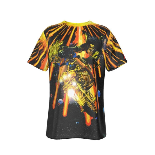 SUPERGIRL & LOBO -BRAVE & BOLD 4 COVER ALL-OVER PRINT SHIRT AND TANK TOP