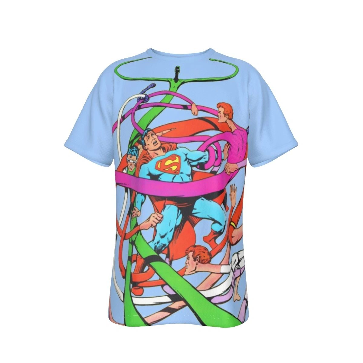 SUPERMAN & ELASTIC LAD(4) ALL-OVER PRINT SHIRT AND TANK TOP