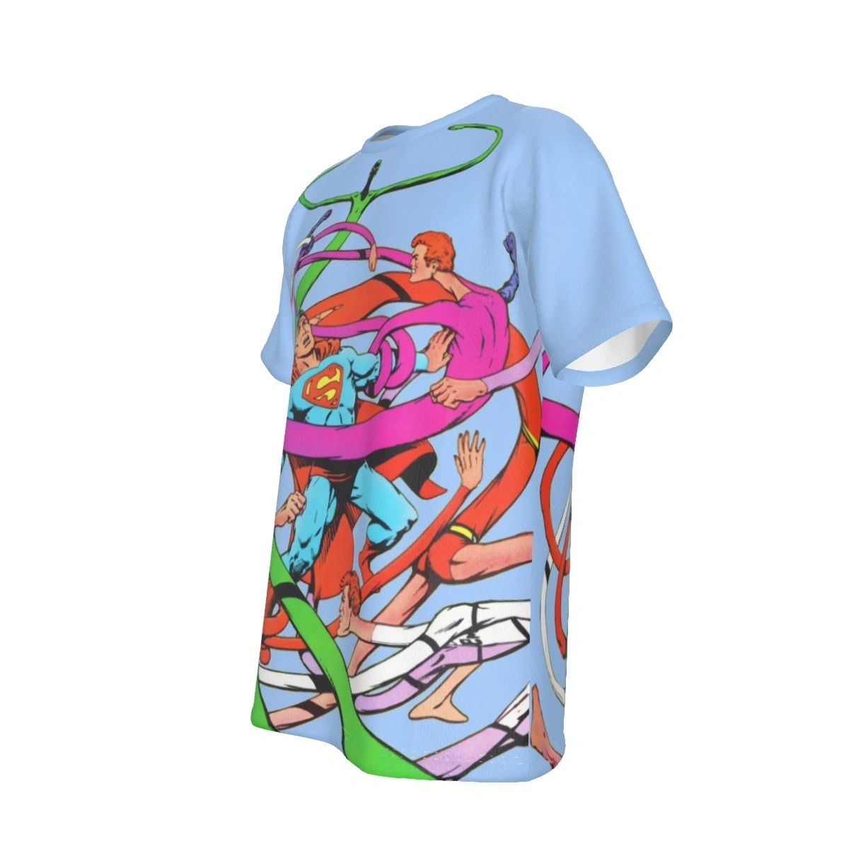 SUPERMAN & ELASTIC LAD(4) ALL-OVER PRINT SHIRT AND TANK TOP