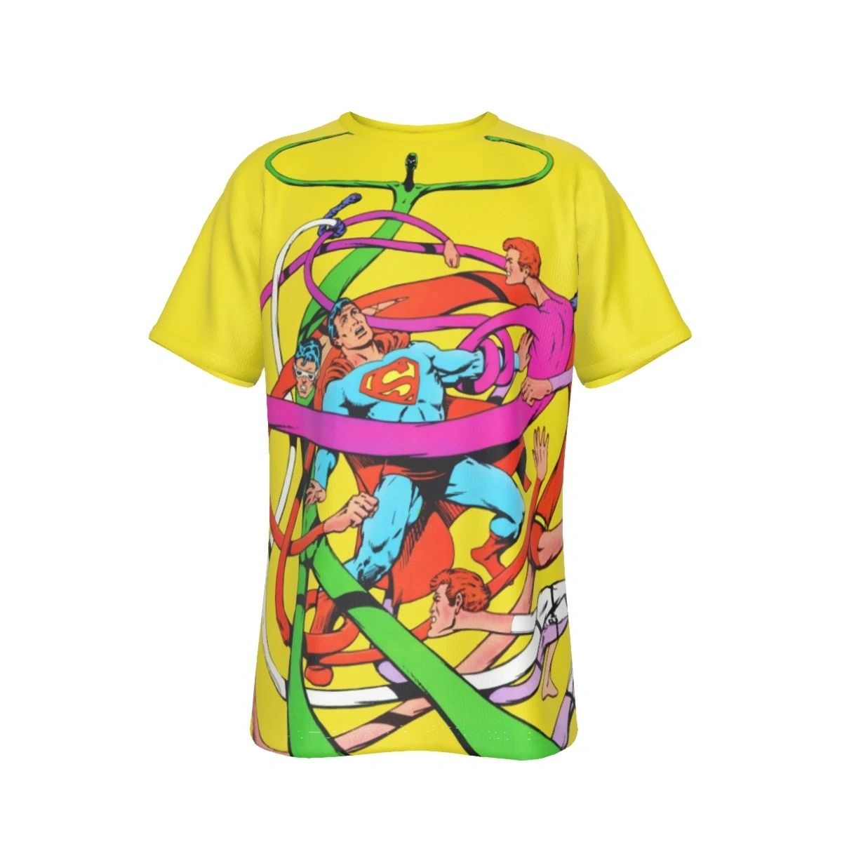 SUPERMAN & ELASTIC LAD(4) ALL-OVER PRINT SHIRT AND TANK TOP