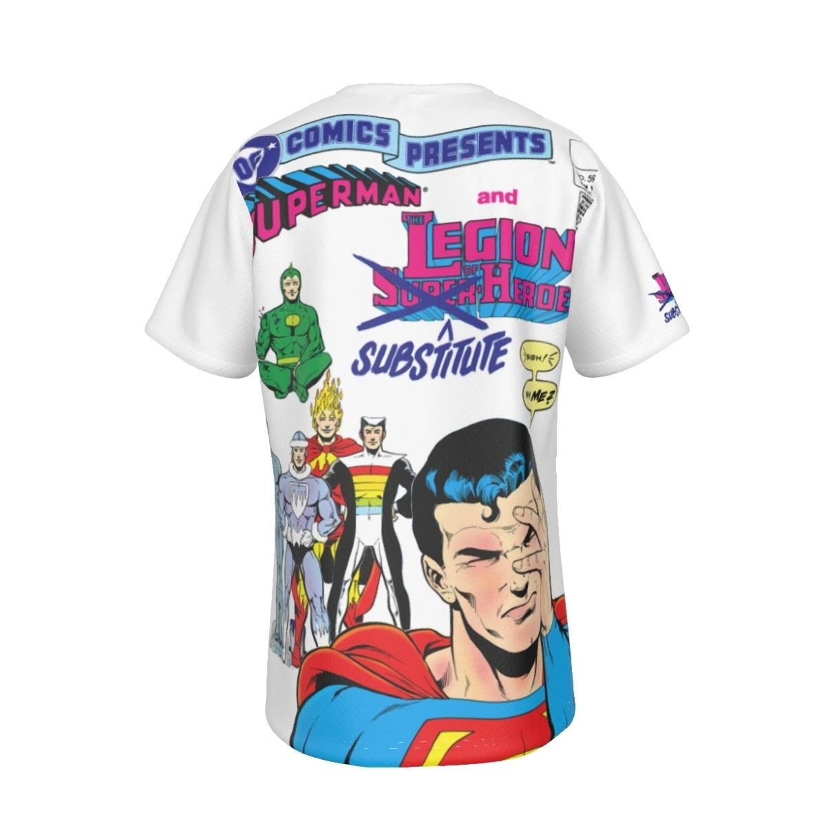 SUPERMAN LEGION OF SUBTITUTE HEROES COVER ALL-OVER PRINT SHIRT AND TANK TOP