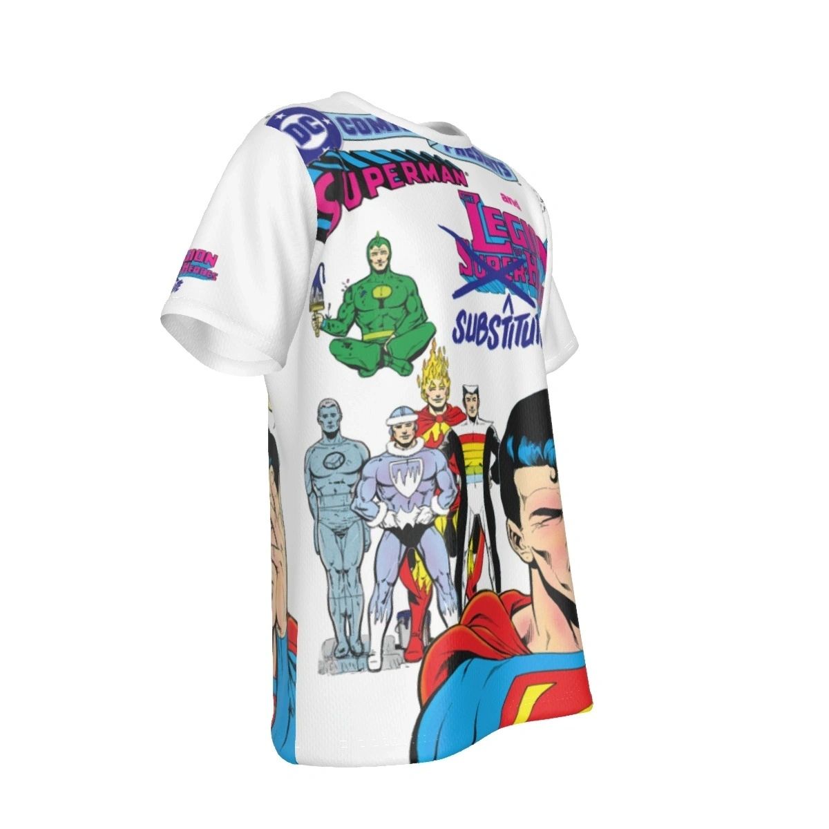 SUPERMAN LEGION OF SUBTITUTE HEROES COVER ALL-OVER PRINT SHIRT AND TANK TOP