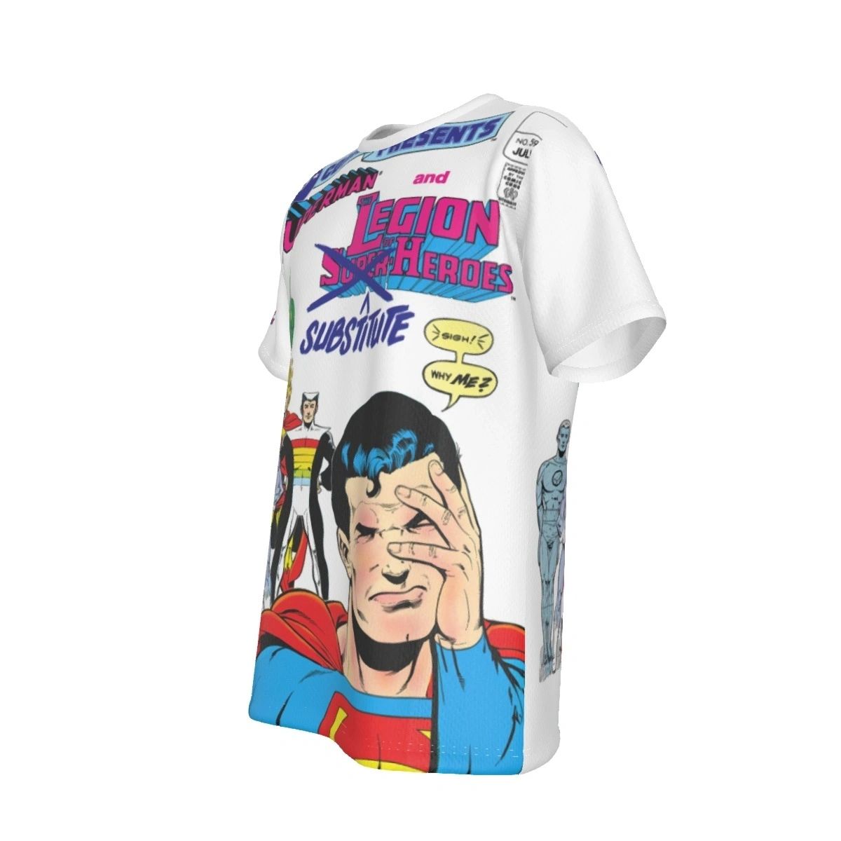SUPERMAN LEGION OF SUBTITUTE HEROES COVER ALL-OVER PRINT SHIRT AND TANK TOP