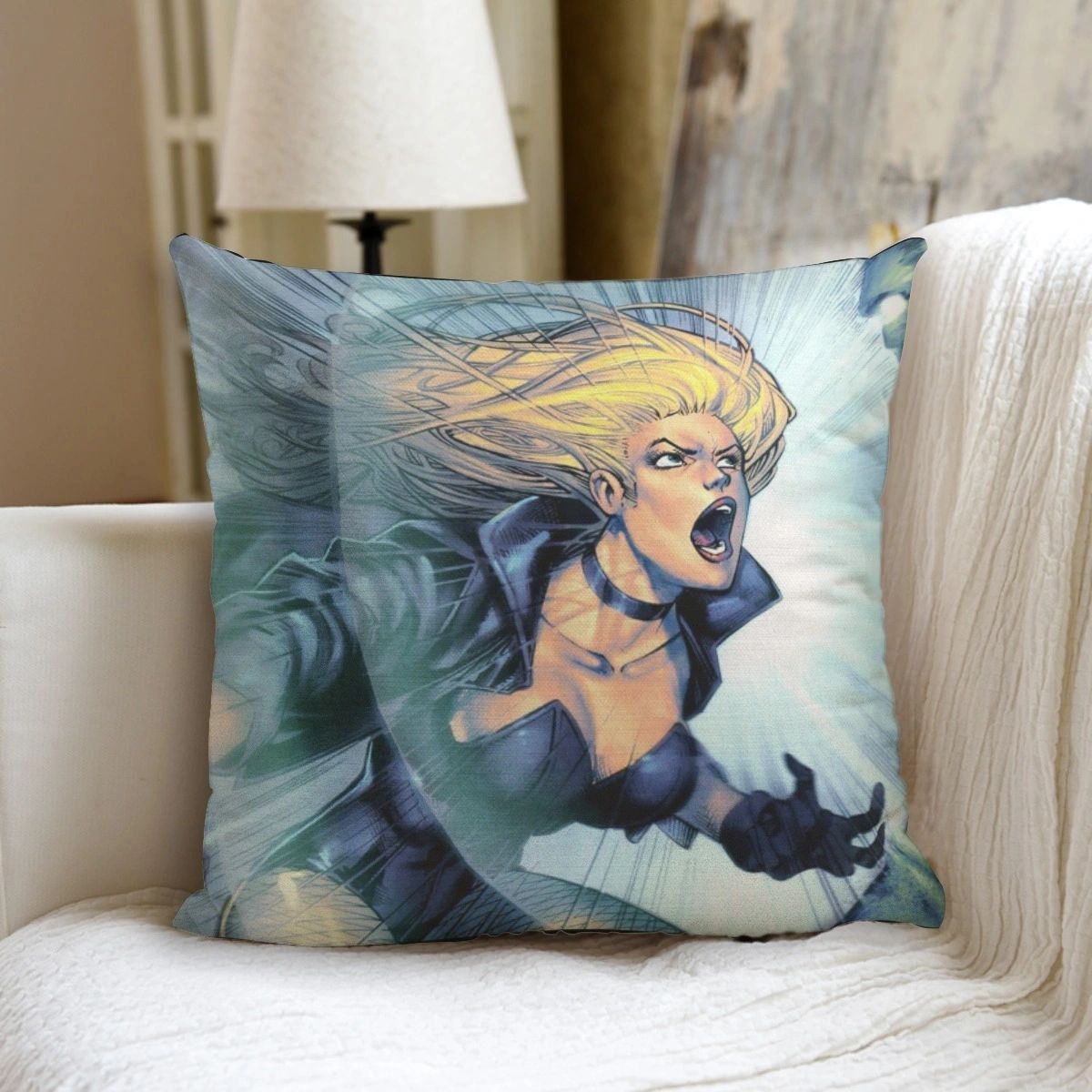 BLACK CANARY SCREAM Pillow including pillow inserts