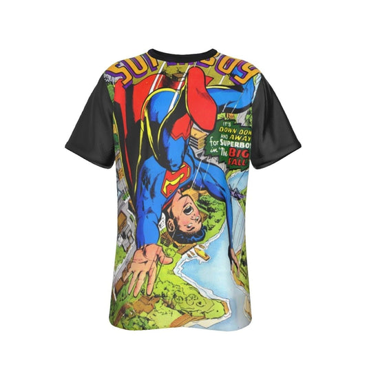 SUPERBOY 143 FALLING COVER ALL-OVER PRINT SHIRT AND TANK TOP