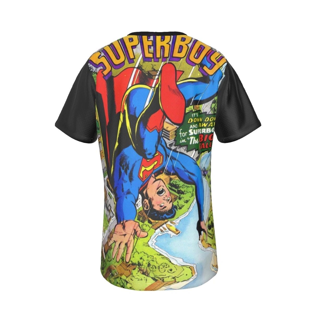 SUPERBOY 143 FALLING COVER ALL-OVER PRINT SHIRT AND TANK TOP