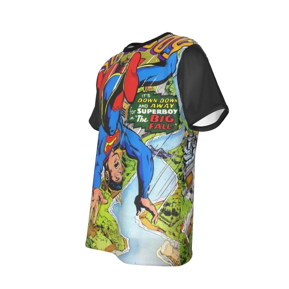 SUPERBOY 143 FALLING COVER ALL-OVER PRINT SHIRT AND TANK TOP