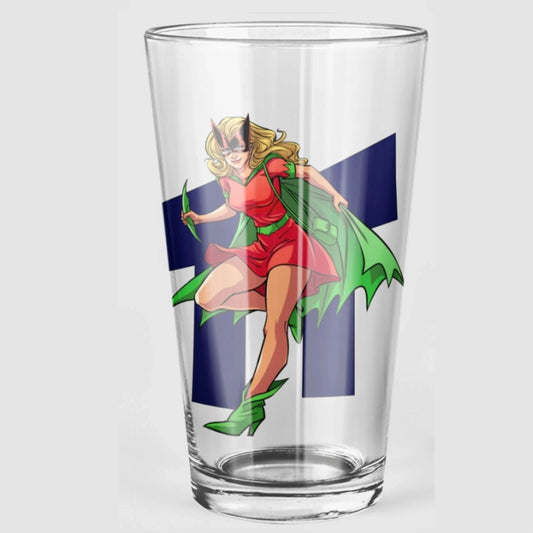 BATGIRL READY Pint Glass (with Free Shipping)