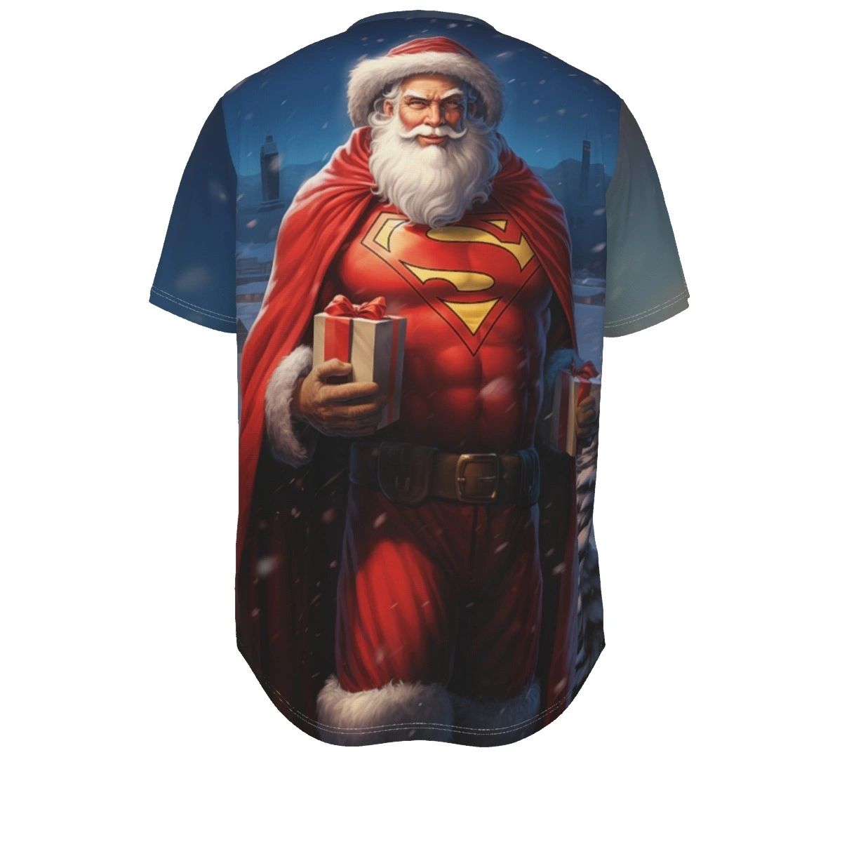 SUPER SANTA ALL-OVER PRINT SHIRT AND TANK TOP