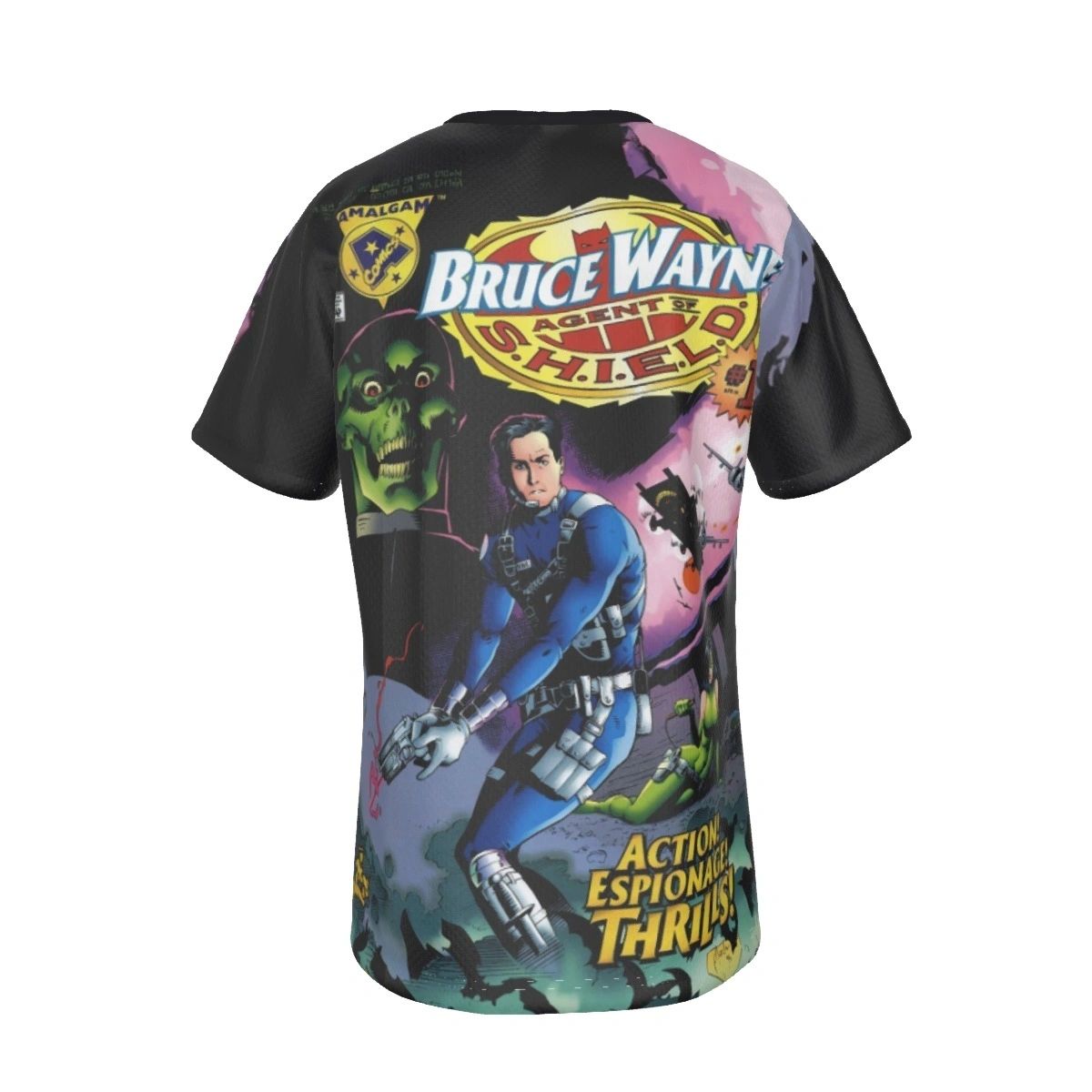 AMALGAM BRUCE WAYNE SHIELD ALL-OVER PRINT SHIRT AND TANK TOP