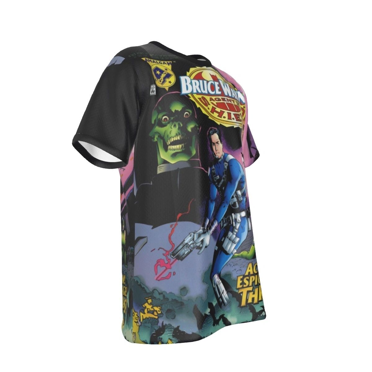 AMALGAM BRUCE WAYNE SHIELD ALL-OVER PRINT SHIRT AND TANK TOP