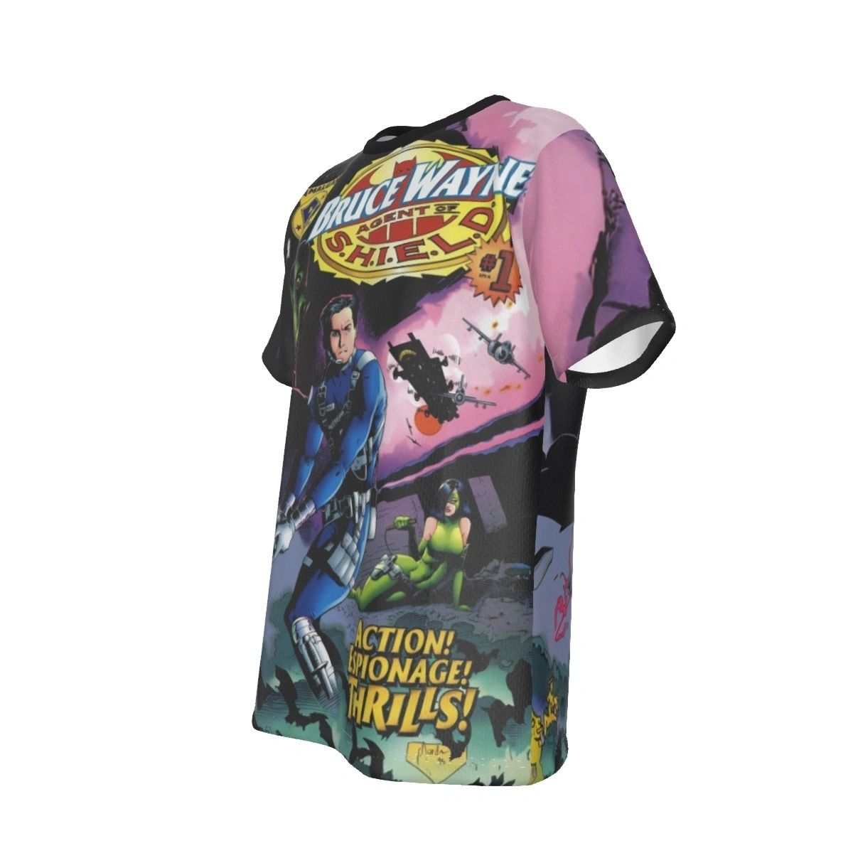 AMALGAM BRUCE WAYNE SHIELD ALL-OVER PRINT SHIRT AND TANK TOP