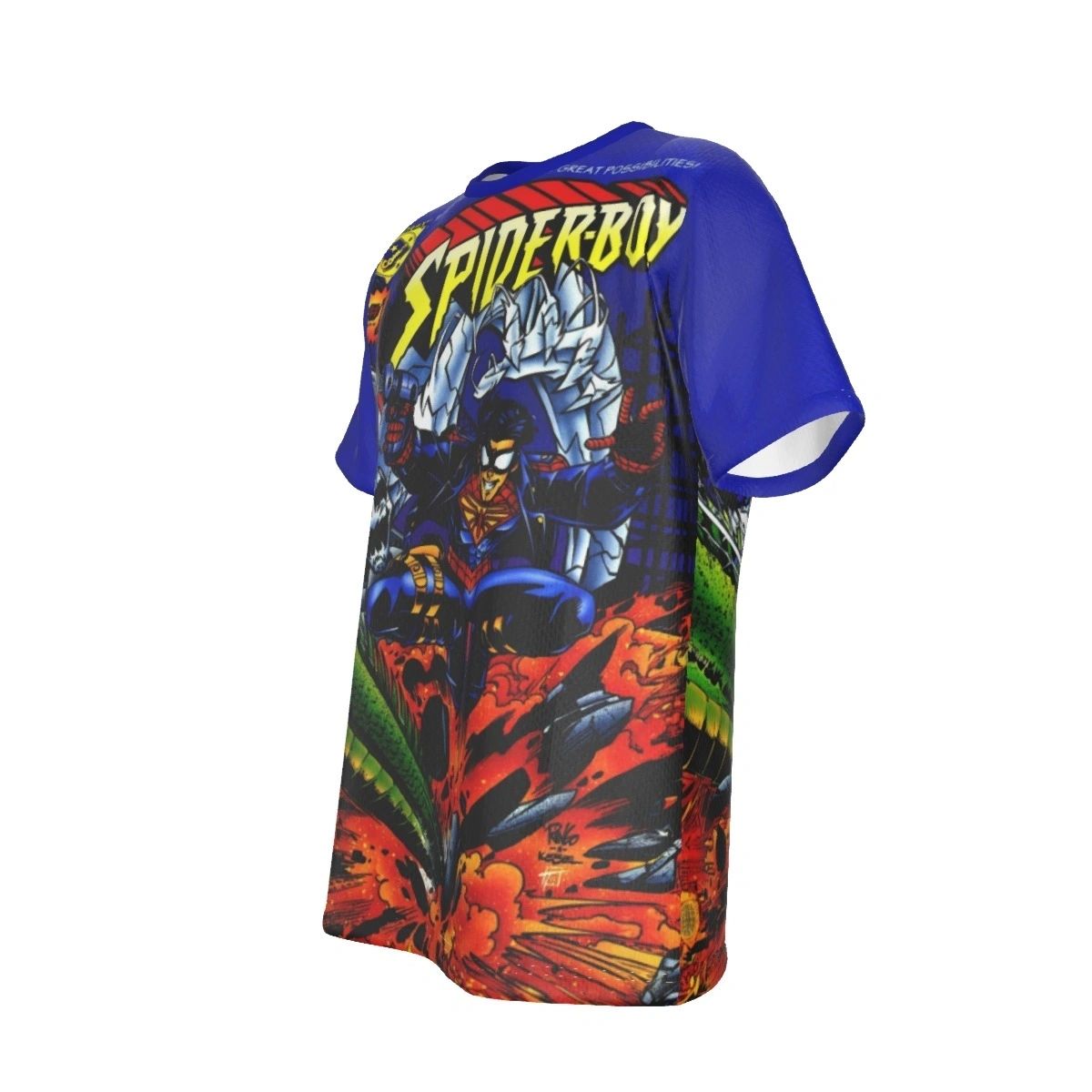 AMALGAM SPIDER-BOY ALL-OVER PRINT SHIRT AND TANK TOP