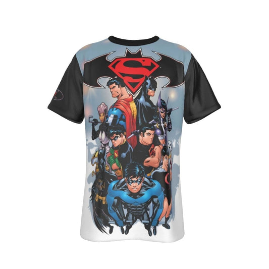 BATMAN SUPERMAN FAMILY COVER ALL OVER SHIRT AND TANK TOP