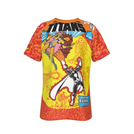 TEEN TITANS 3 PEREZ ART COVER ALL OVER SHIRT AND TANK TOP