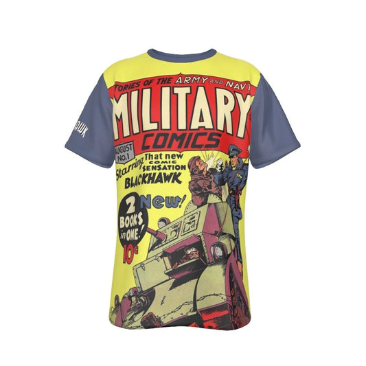 BLACKHAWK MILITARY COMICS 1 COVER ALL OVER SHIRT AND TANK TOP