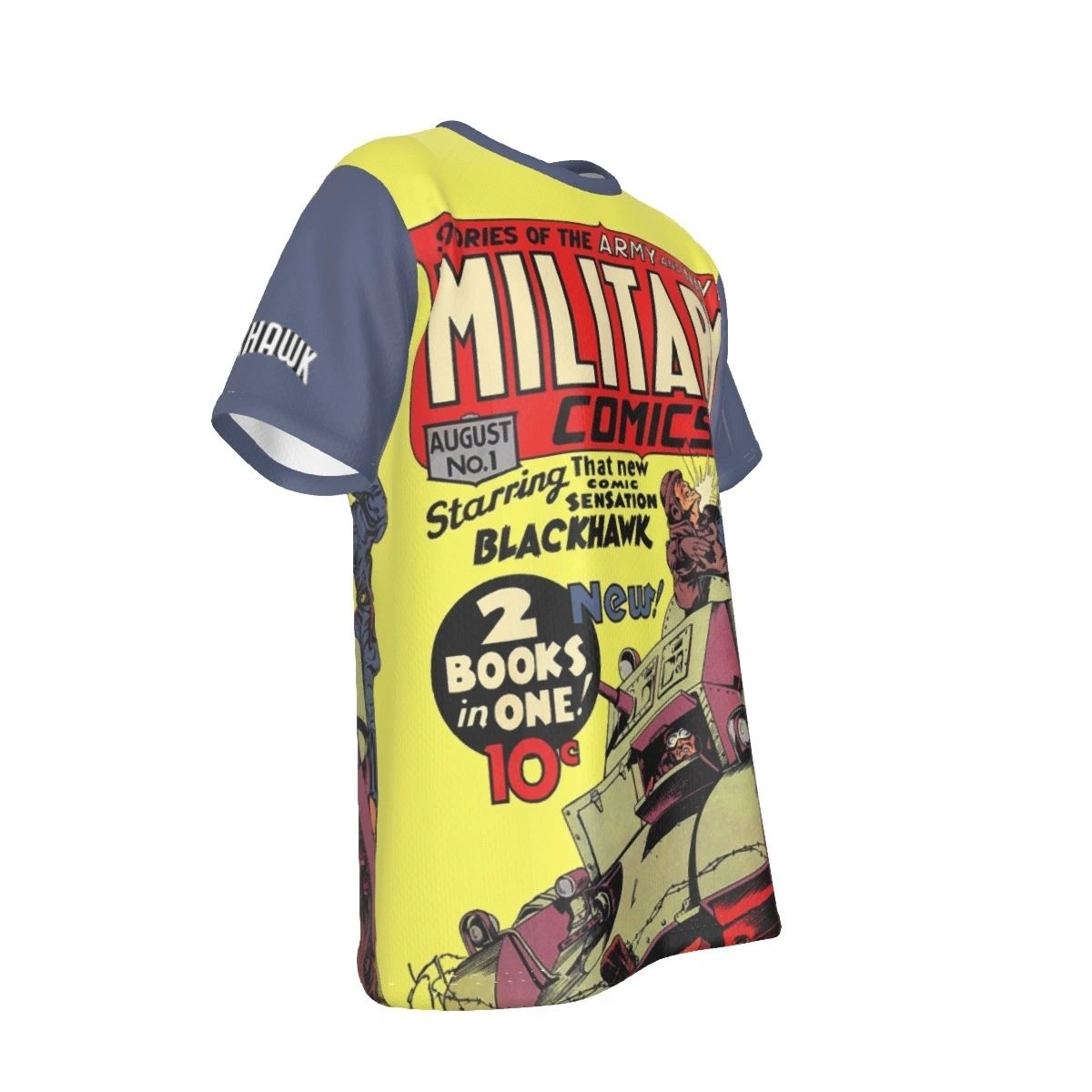 BLACKHAWK MILITARY COMICS 1 COVER ALL OVER SHIRT AND TANK TOP