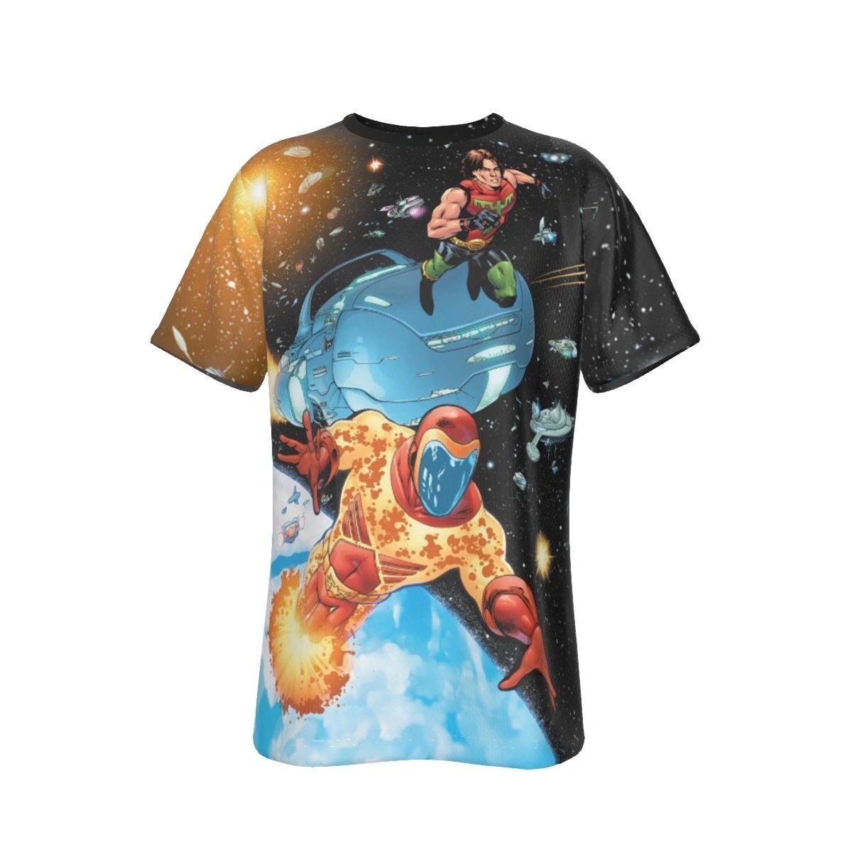 ULTRA BOY WILDFIRE LEGION COVER PRINT SHIRT AND TANK TOP