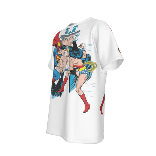 SUPERMAN VS WONDER WOMAN COVER PRINT SHIRT AND TANK TOP