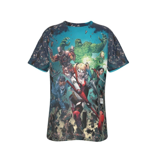 HARLEY QUINN SUICIDE SQUAD COVER PRINT SHIRT AND TANK TOP - TONY DANIELS ART