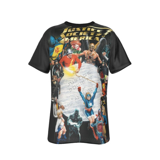 JUSTICE SOCIETY OF AMERICA 1 COVER ALL OVER PRINT SHIRT AND TANK TOP
