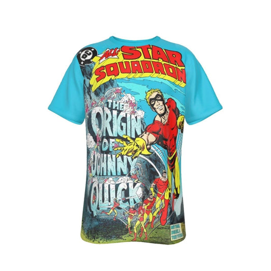 ALL STAR SQUADRON 67 COVER ALL OVER PRINT SHIRT AND TANK TOP WITH JOHNNY QUICK