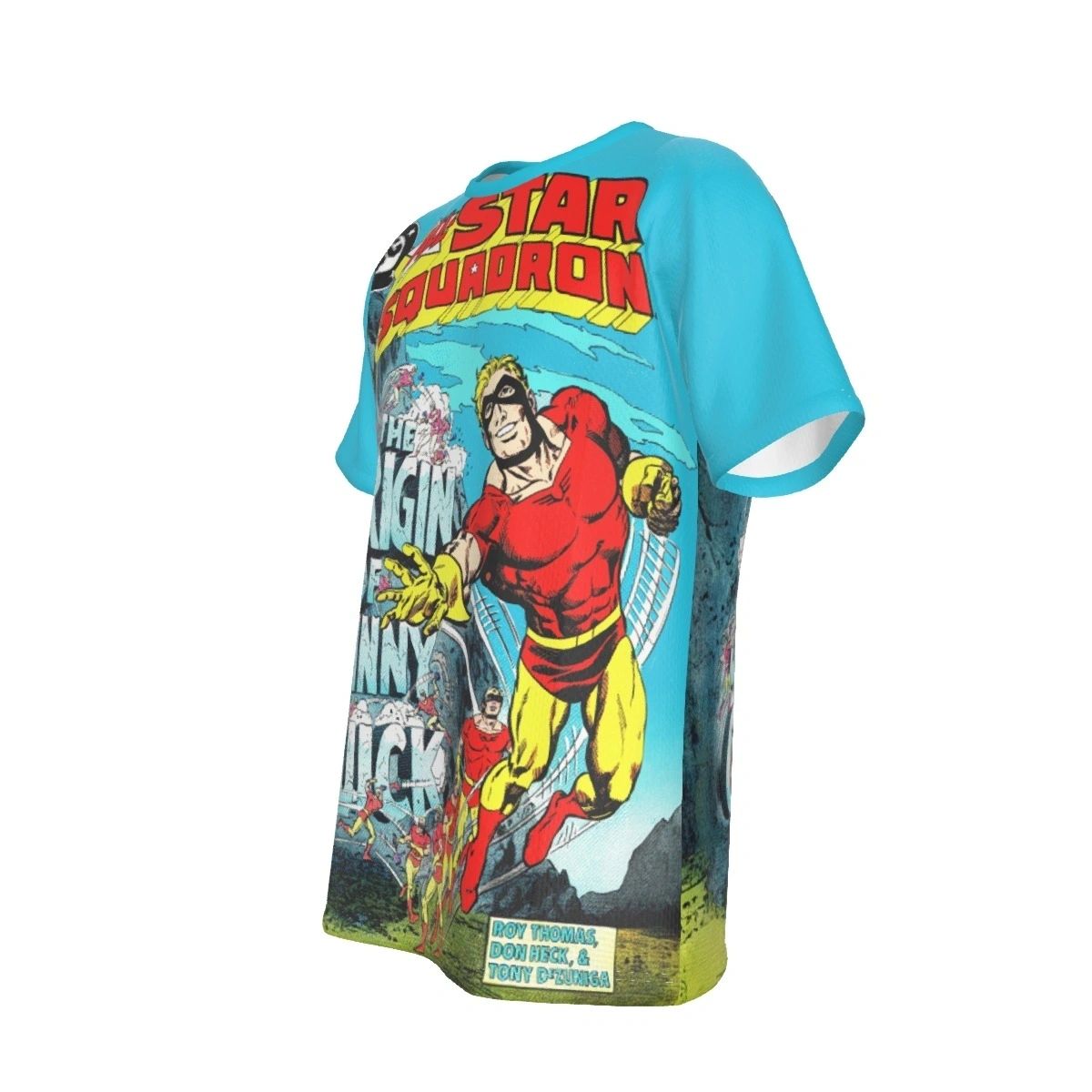 ALL STAR SQUADRON 67 COVER ALL OVER PRINT SHIRT AND TANK TOP WITH JOHNNY QUICK