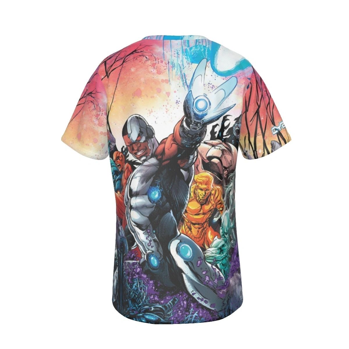 CYBORG WITH METAL MEN COVER ALL OVER PRINT SHIRT AND TANK TOP
