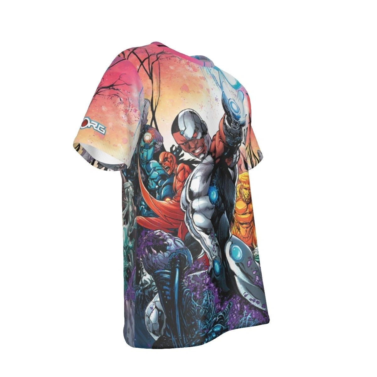 CYBORG WITH METAL MEN COVER ALL OVER PRINT SHIRT AND TANK TOP