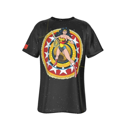 WONDER WOMAN STAR COVER ALL OVER PRINT SHIRT AND TANK TOP