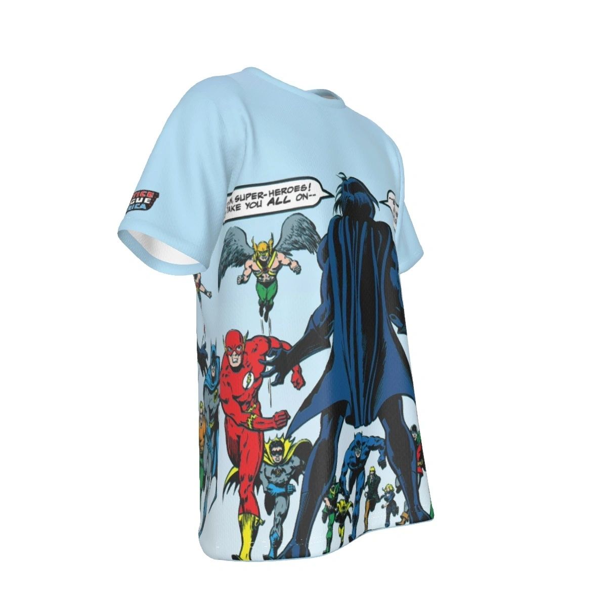 JLA 123 COVER ALL OVER PRINT SHIRT AND TANK TOP WITH EARTH 2 ROBIN