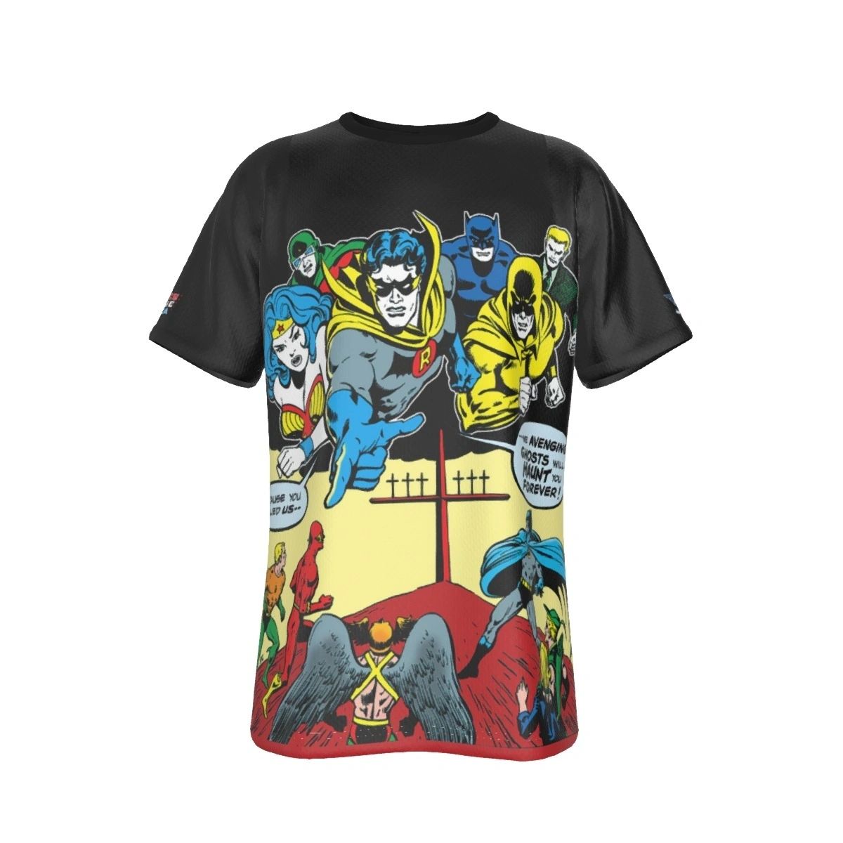 JLA 124 COVER ALL OVER PRINT SHIRT AND TANK TOP WITH EARTH 2 ROBIN