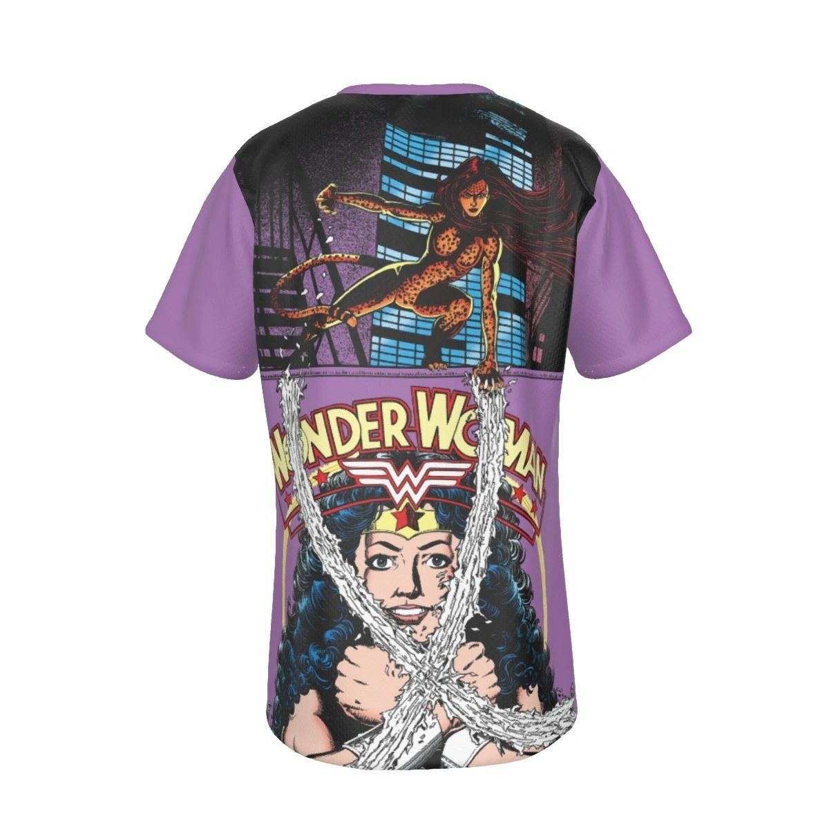 WONDER WOMAN 9 COVER ALL OVER PRINT SHIRT AND TANK TOP WITH CHEETAH