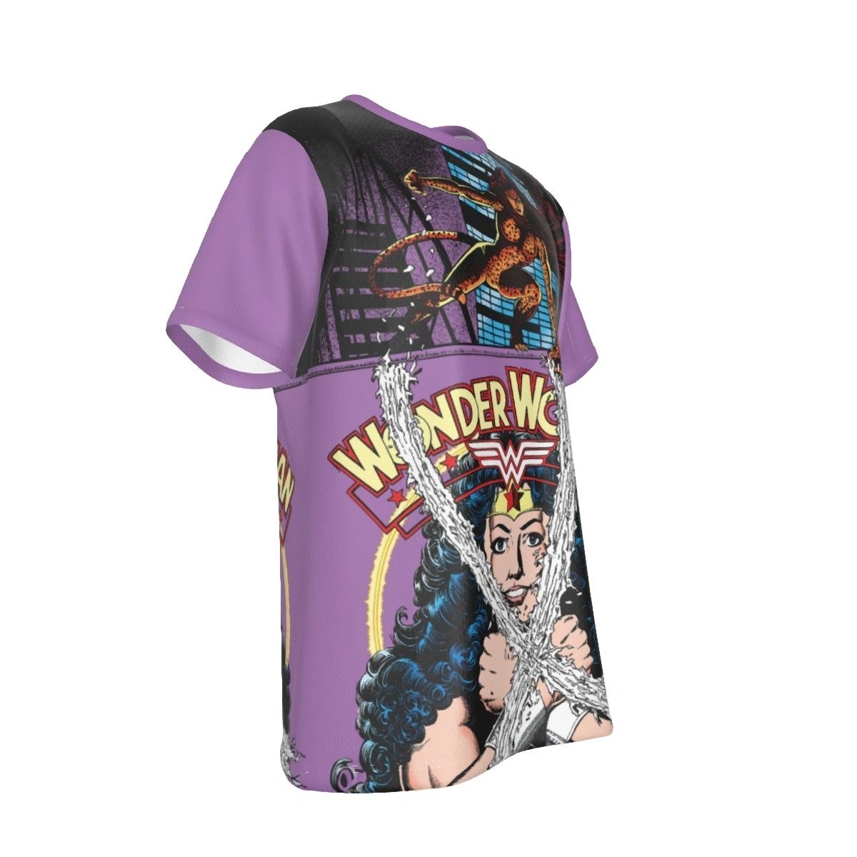 WONDER WOMAN 9 COVER ALL OVER PRINT SHIRT AND TANK TOP WITH CHEETAH