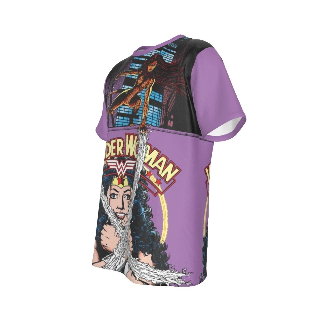 WONDER WOMAN 9 COVER ALL OVER PRINT SHIRT AND TANK TOP WITH CHEETAH