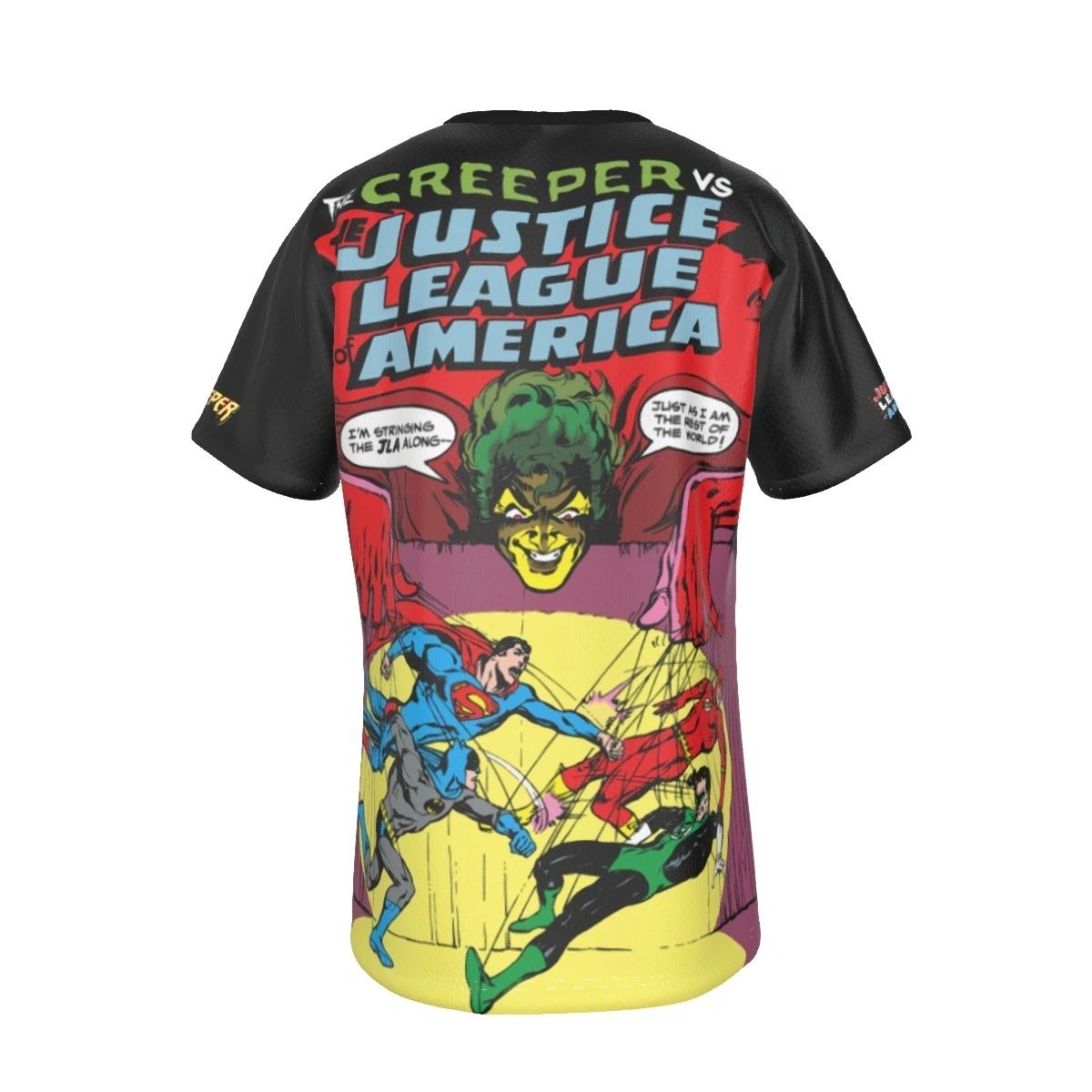 JLA 70 COVER ALL OVER PRINT SHIRT AND TANK TOP WITH CREEPER